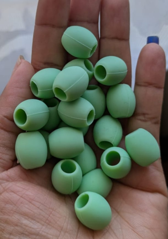 24 Light Green Beads